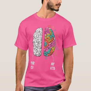 Neurodiversity Brain for Dyslexia ADHD Autism ASD  T-Shirt