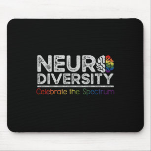 Neurodiversity Celebrate Mental Health Adhd Autism Mouse Mat