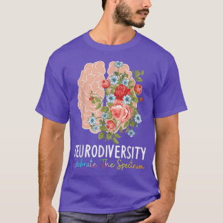 Neurodiversity Celebrate The Spectrum ADHD Awarene T-Shirt
