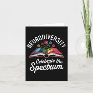 Neurodiversity Celebrate The Spectrum Book Autism Card