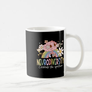 Neurodiversity Celebrate The Spectrum Brain Autism Coffee Mug