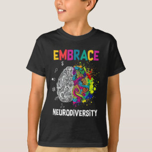 Neurodiversity Celebrate The Spectrum Brain Autism T-Shirt