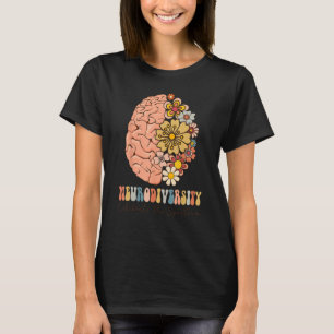 Neurodiversity celebrate the spectrum Brain Autism T-Shirt