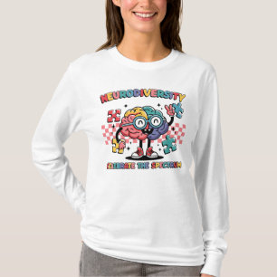 Neurodiversity Celebrate The Spectrum Brain Puzzle T-Shirt