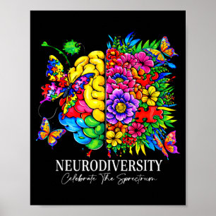 Neurodiversity celebrate the spectrum  poster