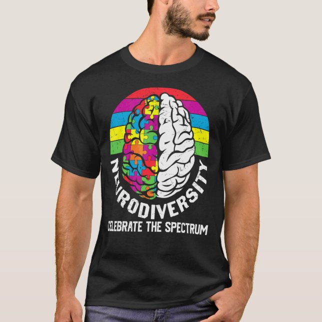 Neurodiversity Celebrate The Spectrum T-Shirt (Front)