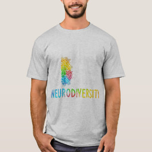 Neurodiversity, Celebrate the Spectrum. The brain T-Shirt
