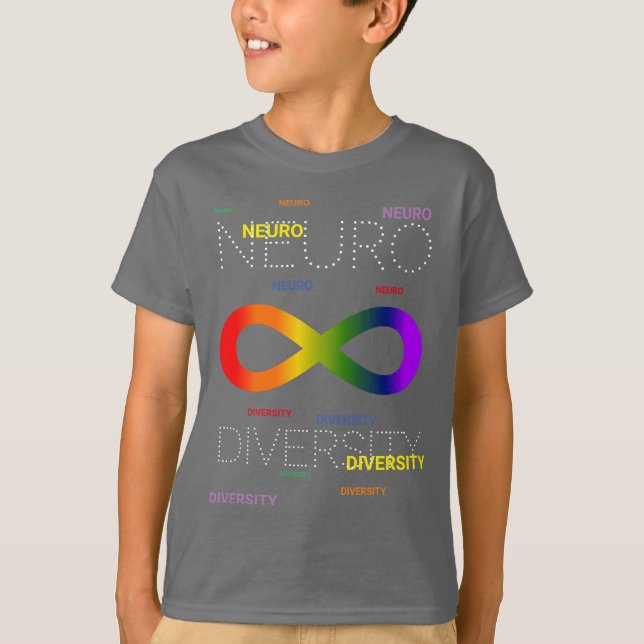 Neurodiversity dots dark T-Shirt (Front)