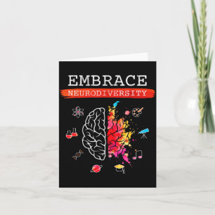 Neurodiversity Embrace Adhd Autism Asd Awareness G Card