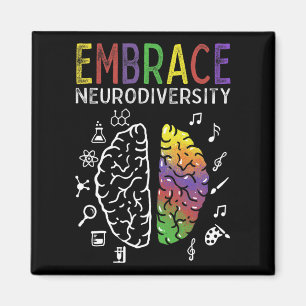 Neurodiversity Embrace Adhd Autism Asd Brain  Magnet