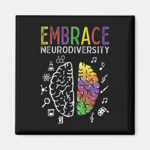 Neurodiversity Embrace Adhd Autism Asd Brain  Magnet