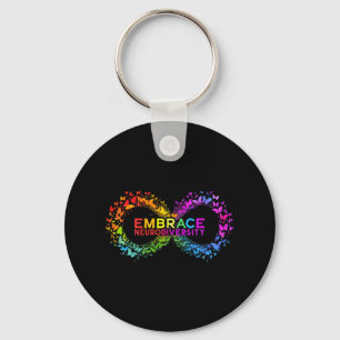 Neurodiversity Embrace Adhd Autism Asd Butterfly I Key Ring