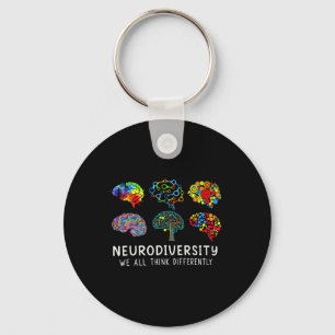 Neurodiversity - Embrace Adhd Autism Awareness Key Ring