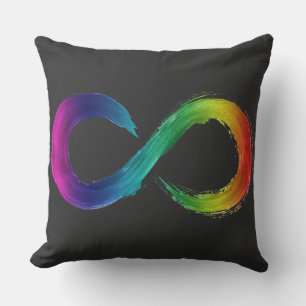 Neurodiversity Infinity Logo Shirt Cushion