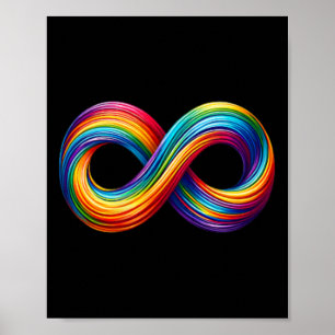 Neurodiversity Infinity Sign Rainbow Symbol Autism