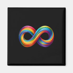 Neurodiversity Infinity Sign Rainbow Symbol Autism Magnet