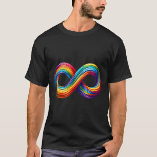 Neurodiversity Infinity Sign Rainbow Symbol Autism T-Shirt