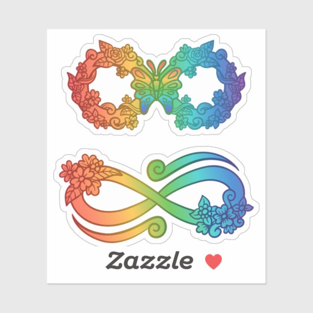 Neurodiversity Infinity Symbol Sticker (Sheet)