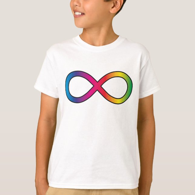 Neurodiversity infinity symbol T-Shirt (Front)