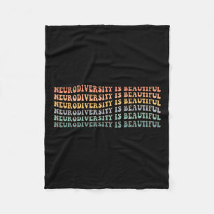 Neurodiversity Is Beautiful - Autism Awareness  Fleece Blanket