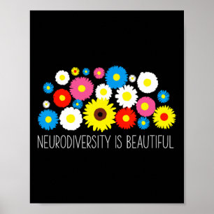 Neurodiversity Is Beautiful Autism Awareness Inclu Poster