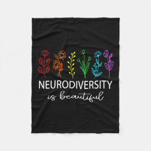 Neurodiversity Is Beautiful Autism Awareness Men W Fleece Blanket