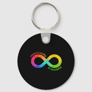 Neurodiversity Is Beautiful Autism Neurodivergent Key Ring