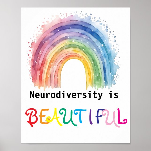 Neurodiversity is Beautiful,  Poster (Front)