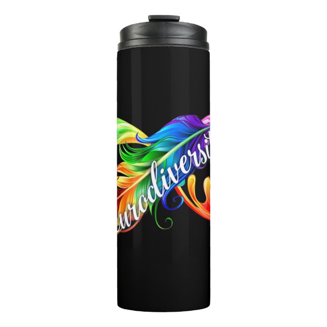 Neurodiversity Is Beautiful Rainbow is great gift  Thermal Tumbler (Front)