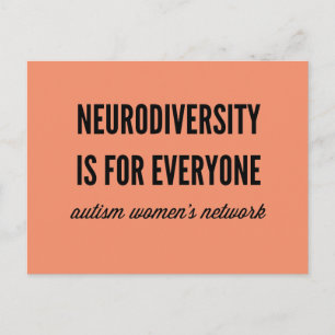 Neurodiversity is for Everyone Postcard