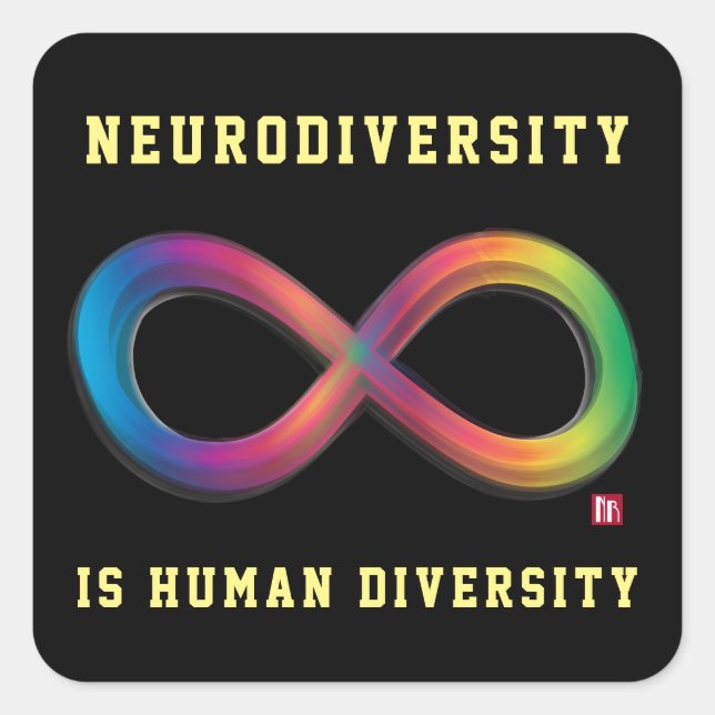 Neurodiversity is Human Diversity Sticker (Front)
