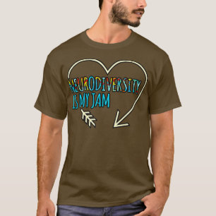 Neurodiversity Is Jam ADHD Awareness Orange Ribbon T-Shirt
