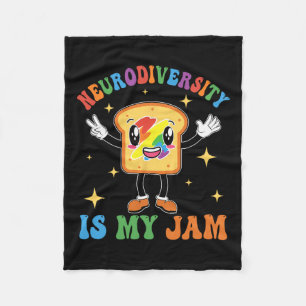 Neurodiversity Is My-jam Autism Awareness Special Fleece Blanket