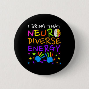 Neurodiversity Kids Boys Autism Awareness Girls Ad 6 Cm Round Badge