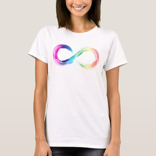 Neurodiversity Light Rainbow T-Shirt (Front)