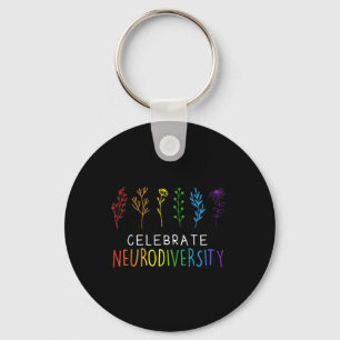 Neurodiversity Mental Health Autism Awareness 1 Key Ring