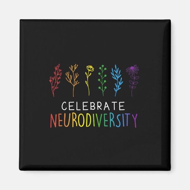 Neurodiversity Mental Health Autism Awareness 1  Magnet (Front)