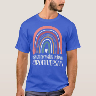 Neurodiversity Rainbow Autism Neurodivergent ADHD T-Shirt