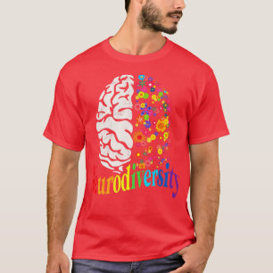 Neurodiversity Rainbow Autism Spectrum ASD ADHD Pr T-Shirt