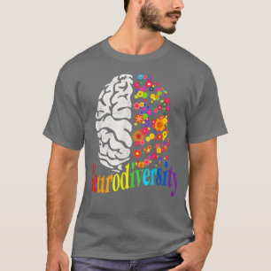 Neurodiversity Rainbow Autism Spectrum ASD ADHD T-Shirt
