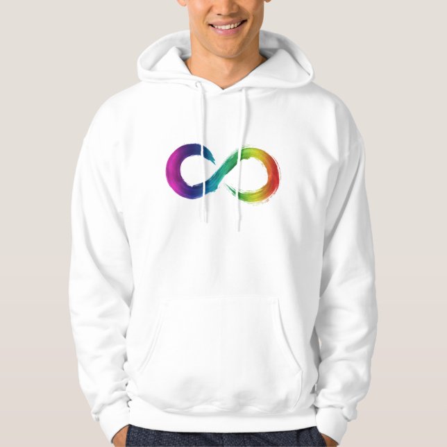 Neurodiversity Rainbow Hoodie (Front)