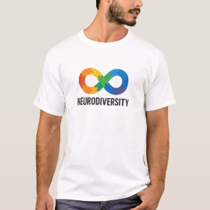 Neurodiversity Rainbow Infinity Puzzle Design T-Shirt