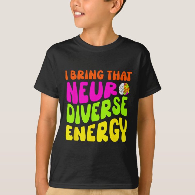Neurodiversity Shirt Autism Adhd Asd Neurodiverse  (Front)