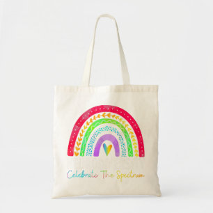 Neurodiversity Shirt Autism Spectrum ASD ADHD Rain Tote Bag