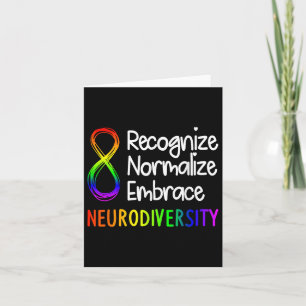 Neurodiversity Shirt Autism Spectrum Asd Rainbow I Card