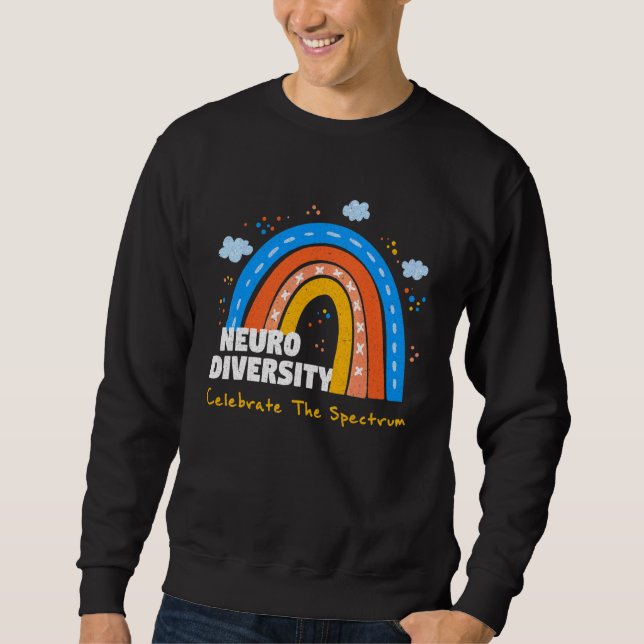 Neurodiversity Spectrum Support Autism Asd Adhd Bo Sweatshirt (Front)
