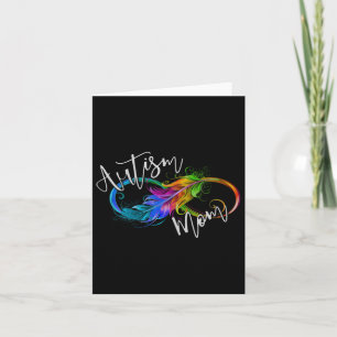 Neurodiversity Symbol Rainbow Infinity Autism Mum Card