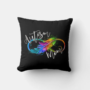 Neurodiversity Symbol Rainbow Infinity Autism Mum Cushion