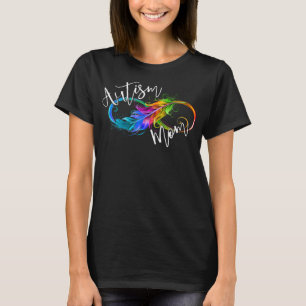Neurodiversity Symbol Rainbow Infinity Autism Mum T-Shirt