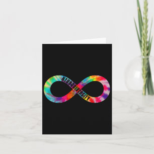 Neurodiversity Tie Dye Infinity Sign Autism Awaren Card